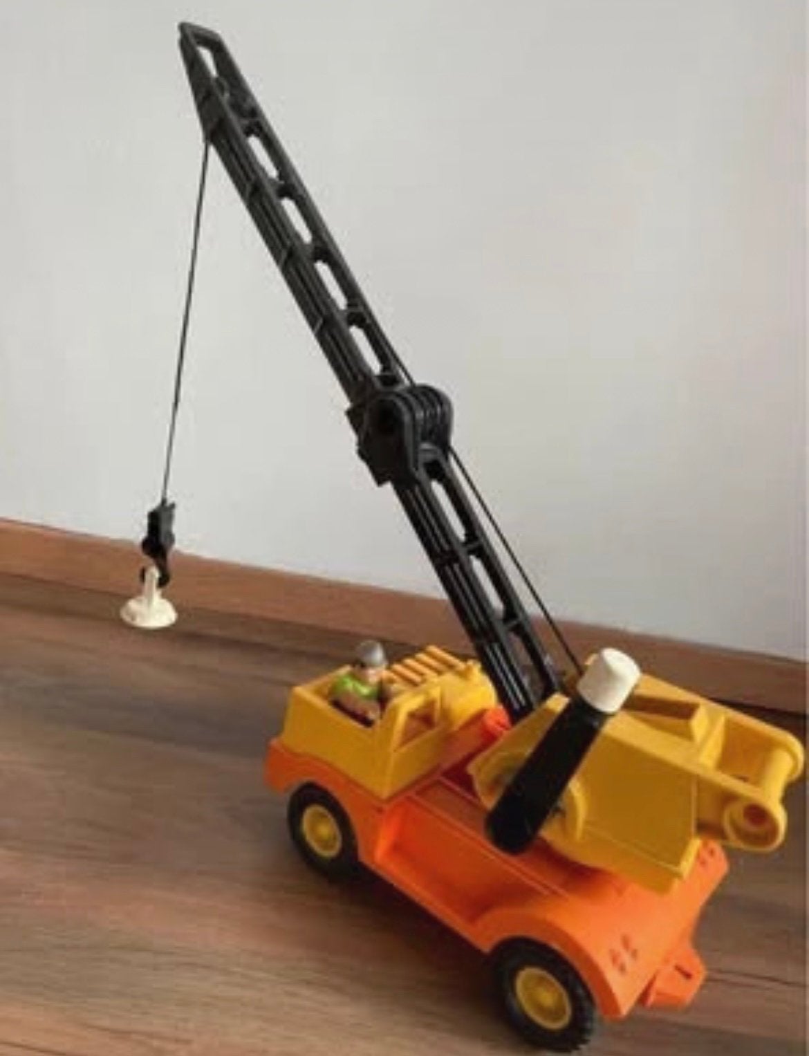 Vintage Fisher Price hijskraan, Ophalen of Verzenden, Gebruikt, Speelset