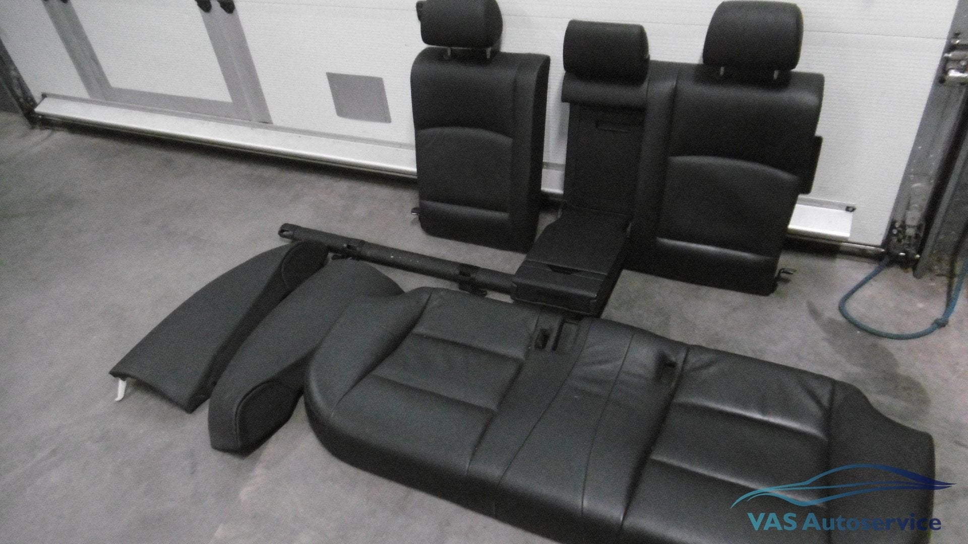 Zwart lederen achterbank BMW 5-serie F10 sedan, Ophalen, Gebruikt, -, -