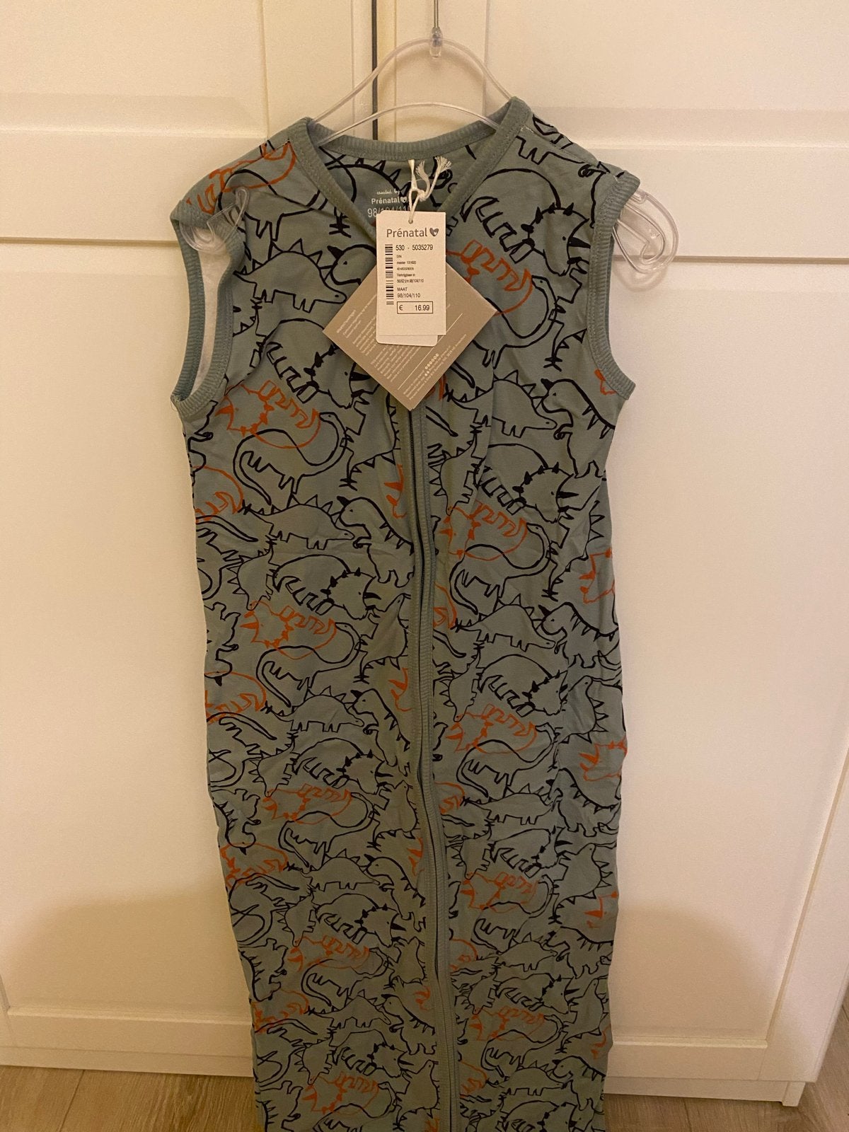Prénatal Slaapzak Dino's Maat 98/104/110, Groen, Nieuw, Ophalen of Verzenden, Prénatal
