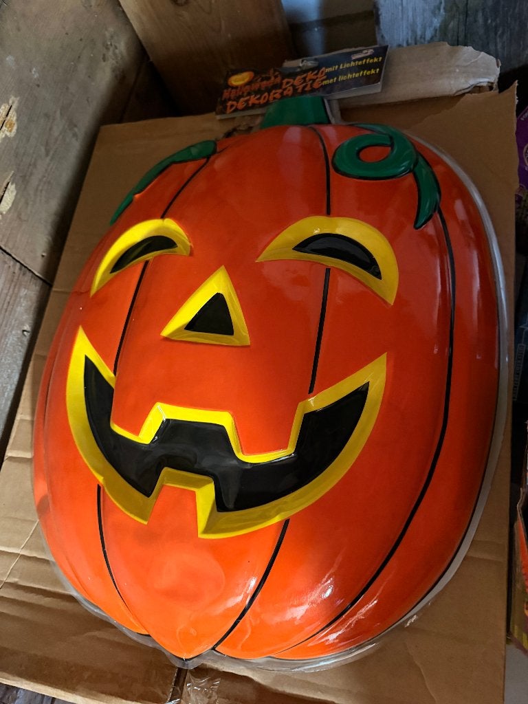TE KOOP WANDDECORATIE XL  POMPOEN, Versiering, Halloween of Griezel, Nieuw, NVT