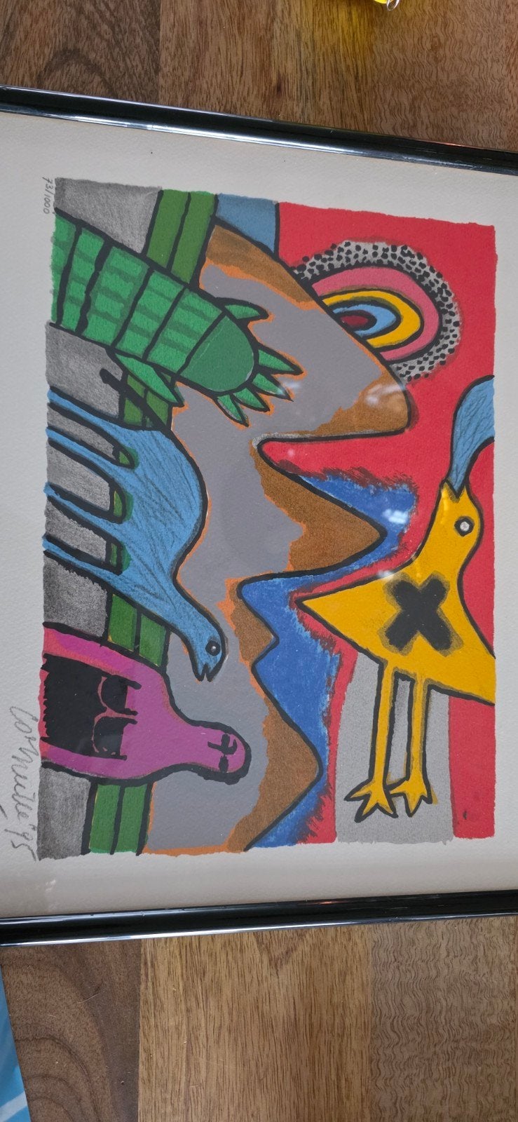 corneille litho    afmeting 35x42 cm, Ophalen, Personages en Fantasiefiguren, Lithografie