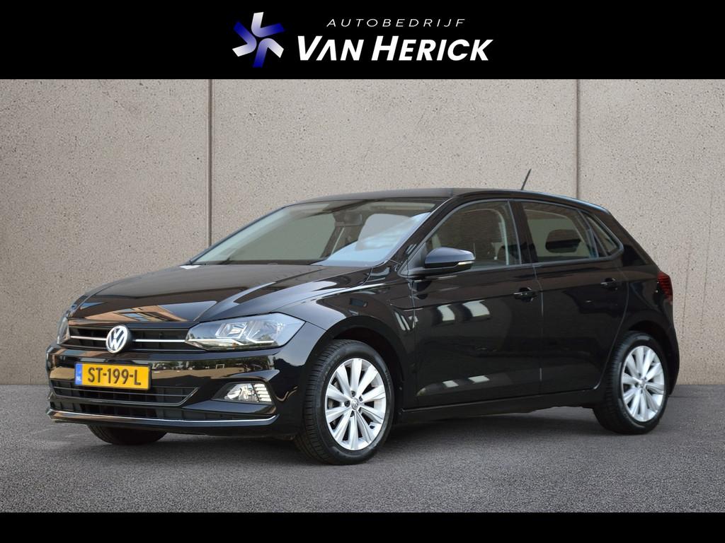 Volkswagen Polo 1.0 TSI Highline | Navigatie | Achteruitrijc, Voorwielaandrijving, Stof, Zwart, Origineel Nederlands