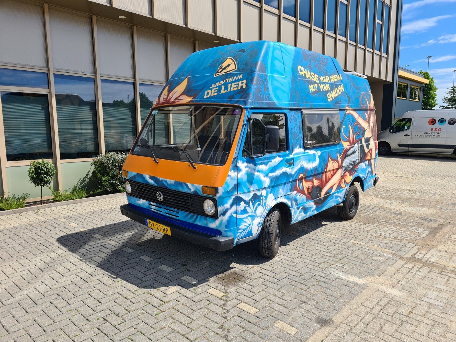 Volkswagen Lt28 1979 Camper Westfalia, Auto's, Achterwielaandrijving, Blauw, Origineel Nederlands, Overige kleuren