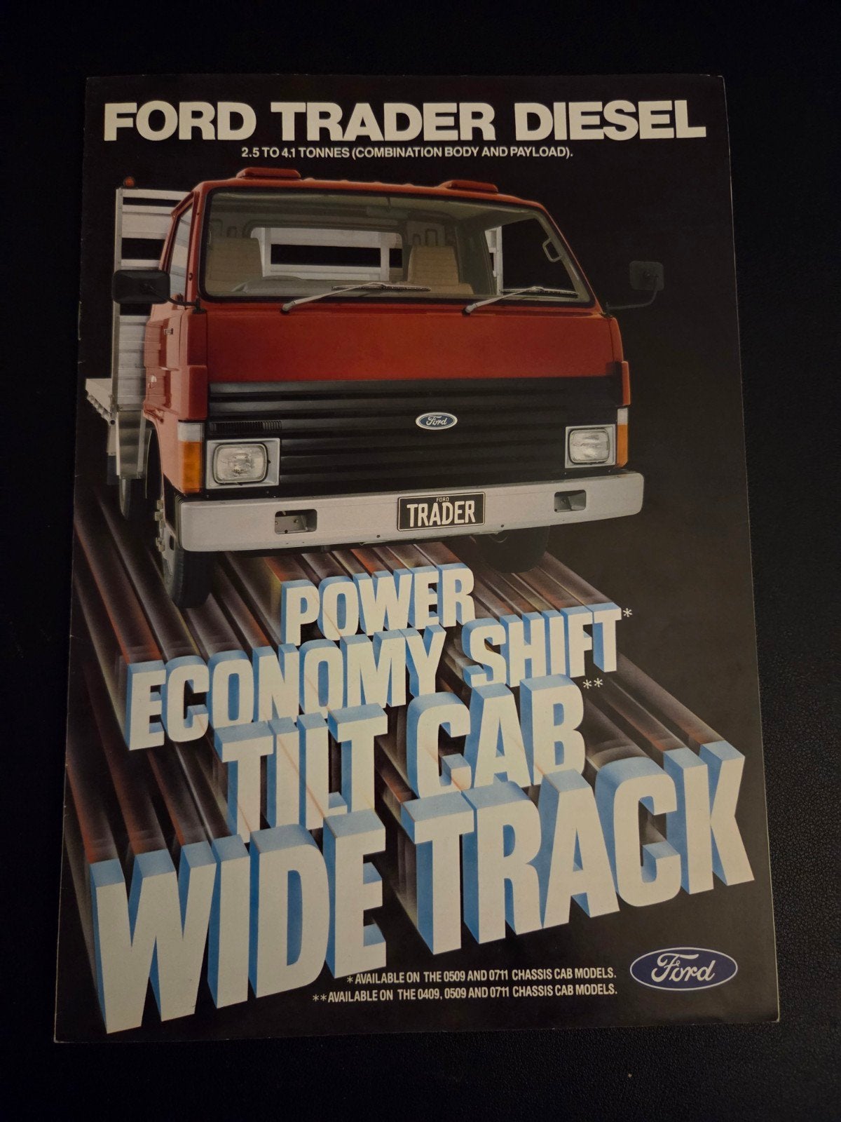 Brochure Ford Trader Diesel 1982 Australië, Ophalen of Verzenden, Zo goed als nieuw, Ford
