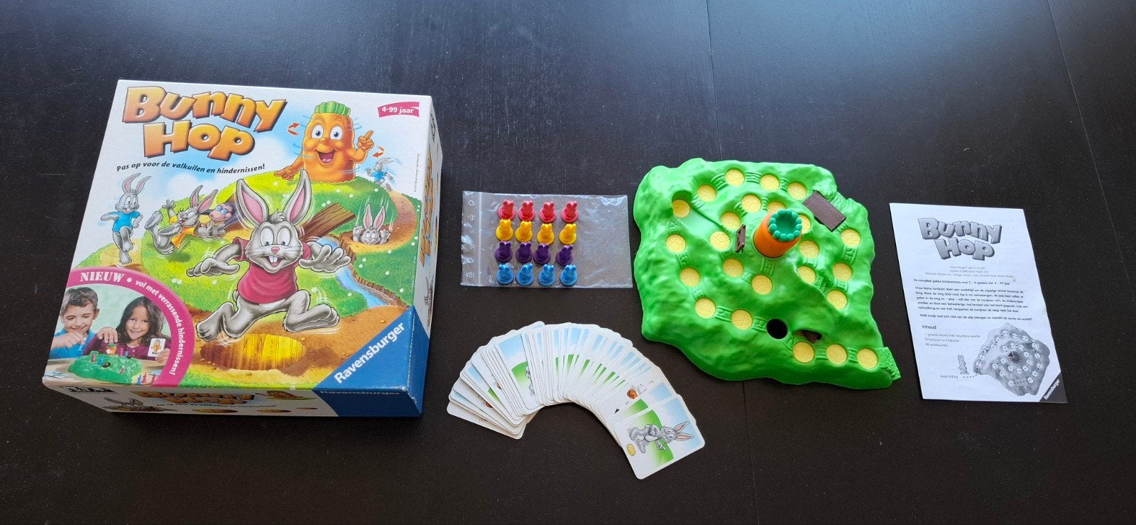 Bunny Hop spel van Ravensburger, compleet, Drie of vier spelers, Ophalen of Verzenden, Zo goed als nieuw, Ravensburger