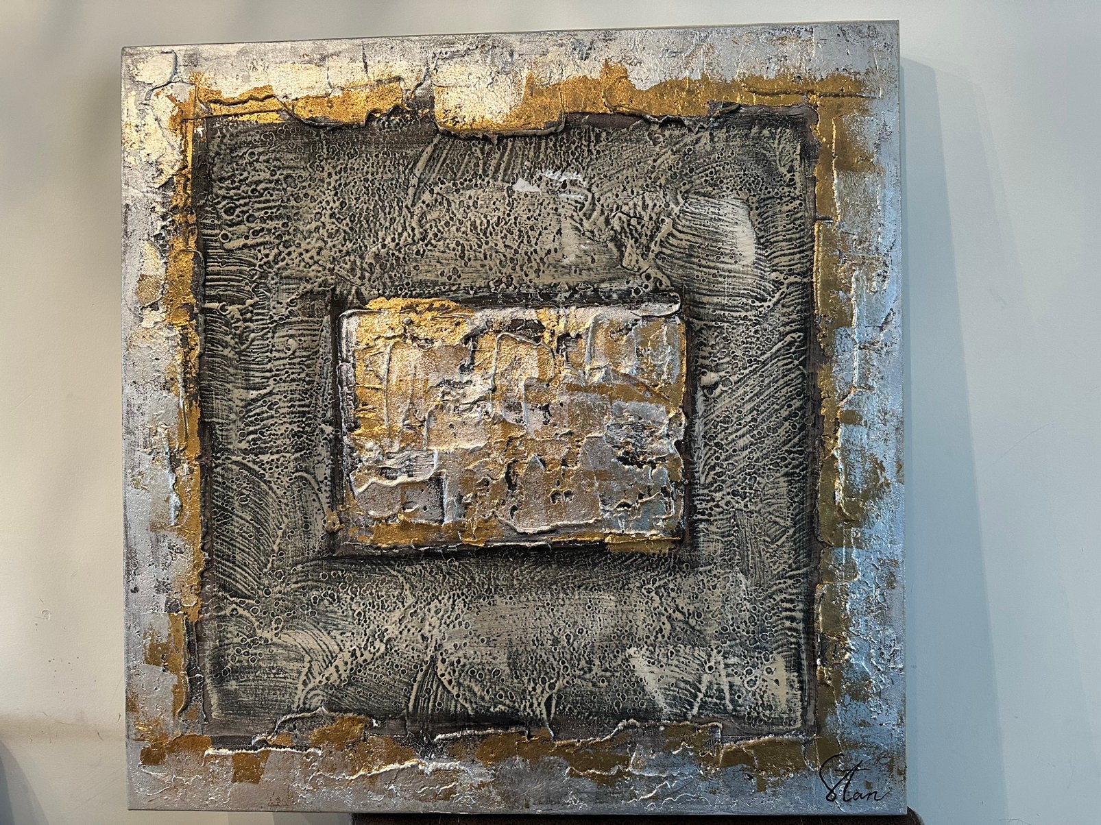 Uniek abstract schilderij, Antiek en Kunst, Ophalen of Verzenden