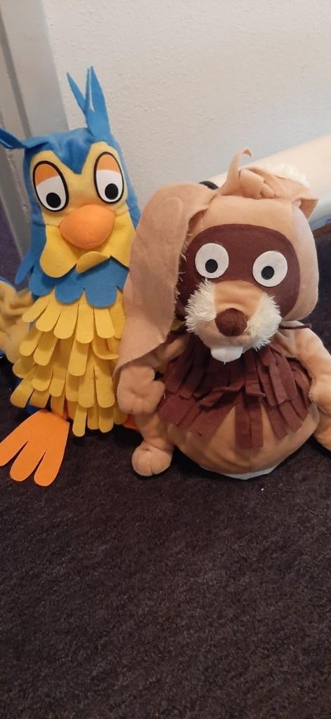 Leuke handpoppen: Meneer de Uil en Bever, Gebruikt, Overige karakters, Overige typen, Blauw