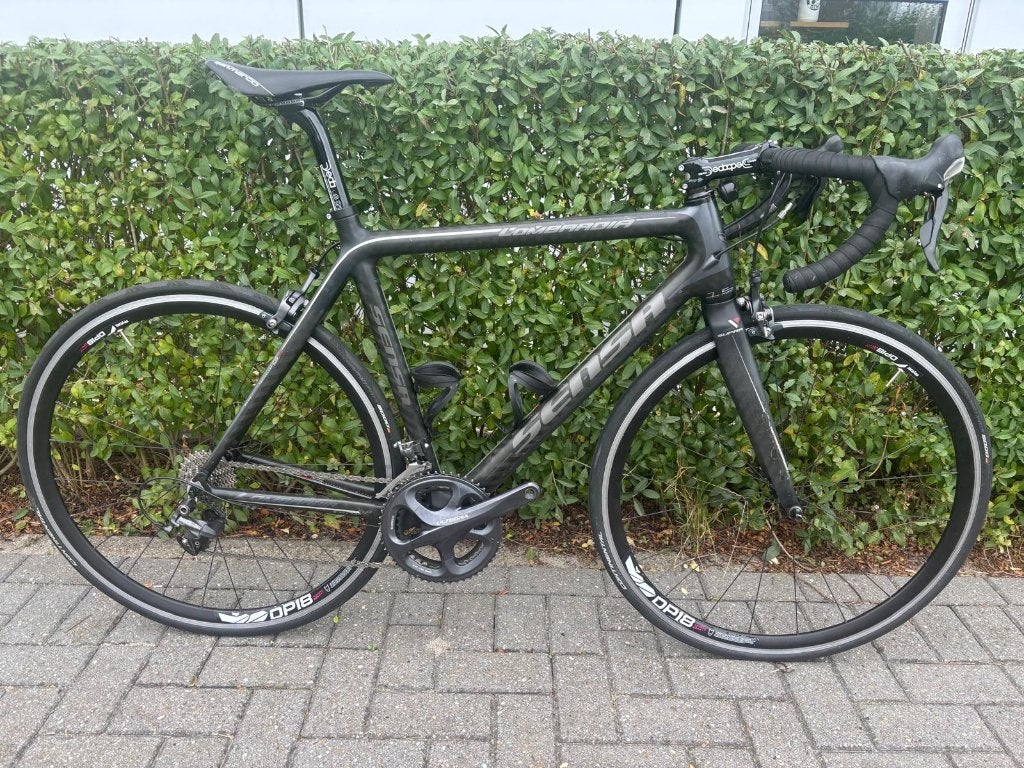 Sensa Lombardije racefiets – maat 54 – Shimano Ultegra, 28 inch, Gebruikt, Carbon, Velgrem