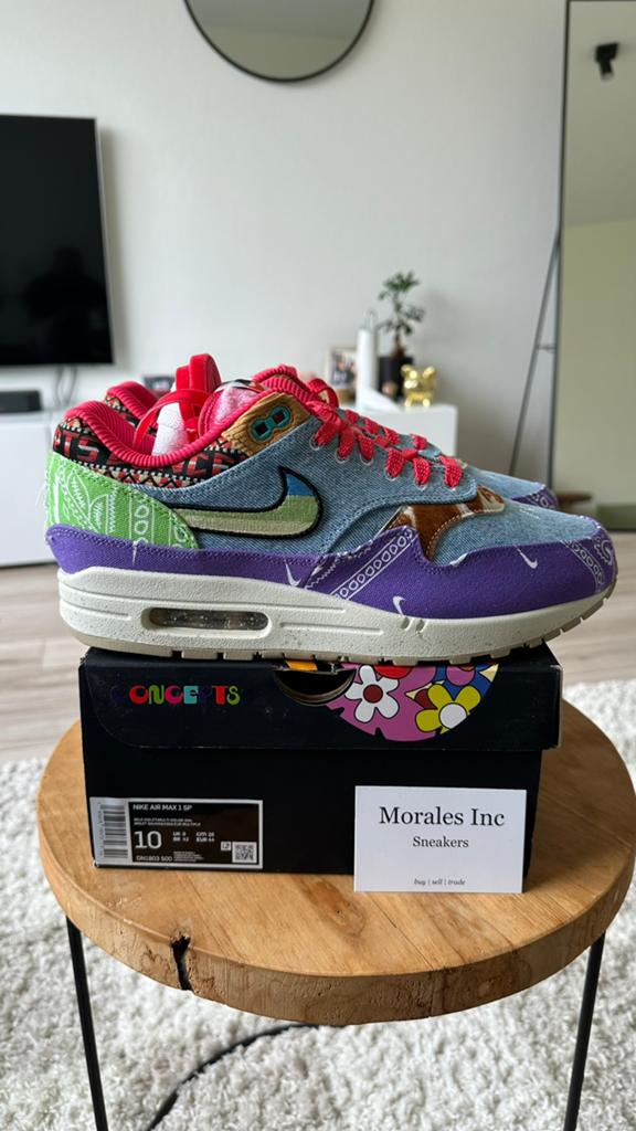 Nike Air Max 1 x Concepts ‘Far Out’ (2022) EU 44 nieuw, Kleding | Heren, Schoenen, Ophalen of Verzenden, Nieuw, Overige kleuren