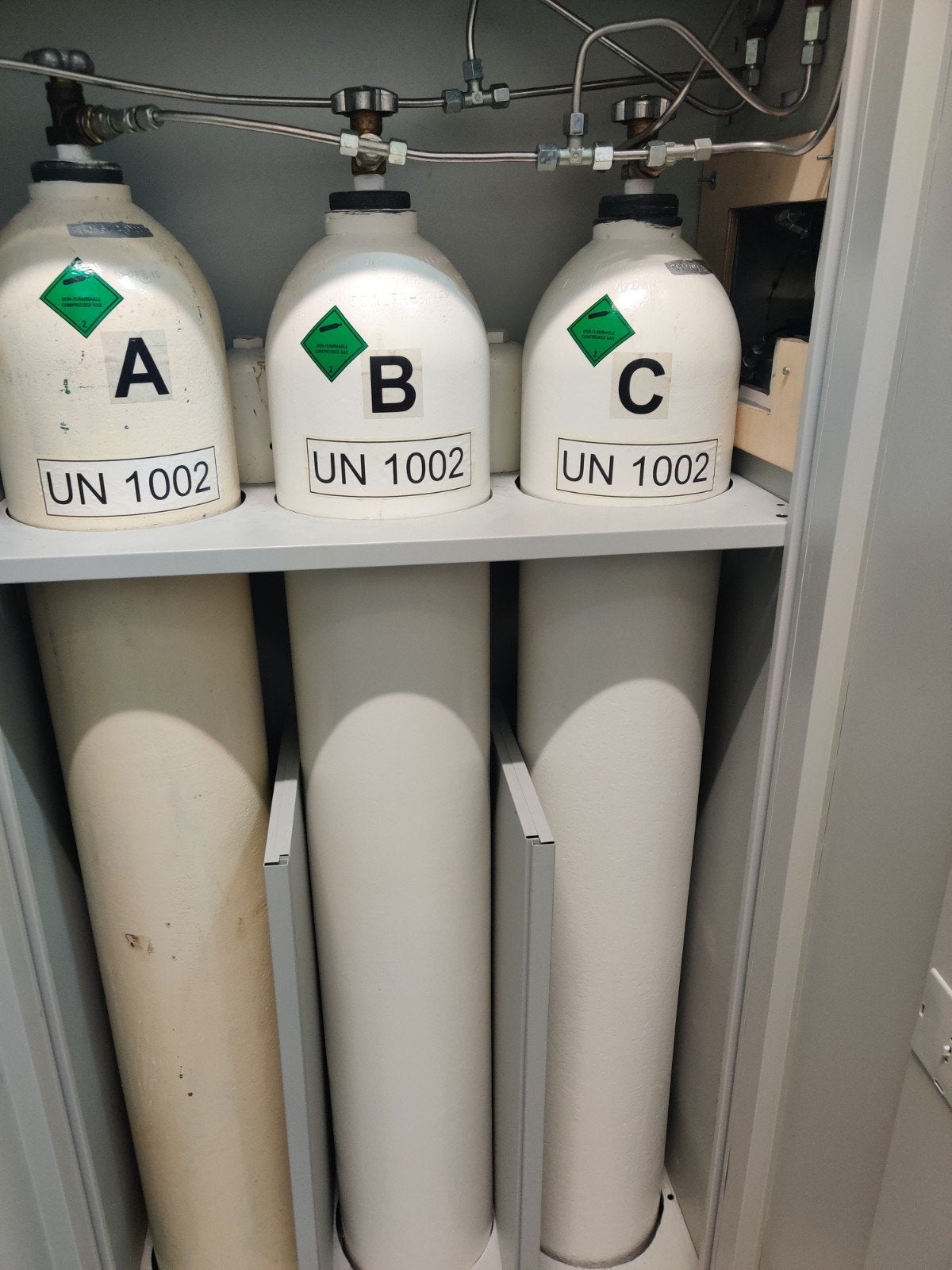 6x Bufferflessen 50L (uit keur) + optioneel 2 stalen kasten, Watersport en Boten, Ophalen, Gebruikt, Duikfles