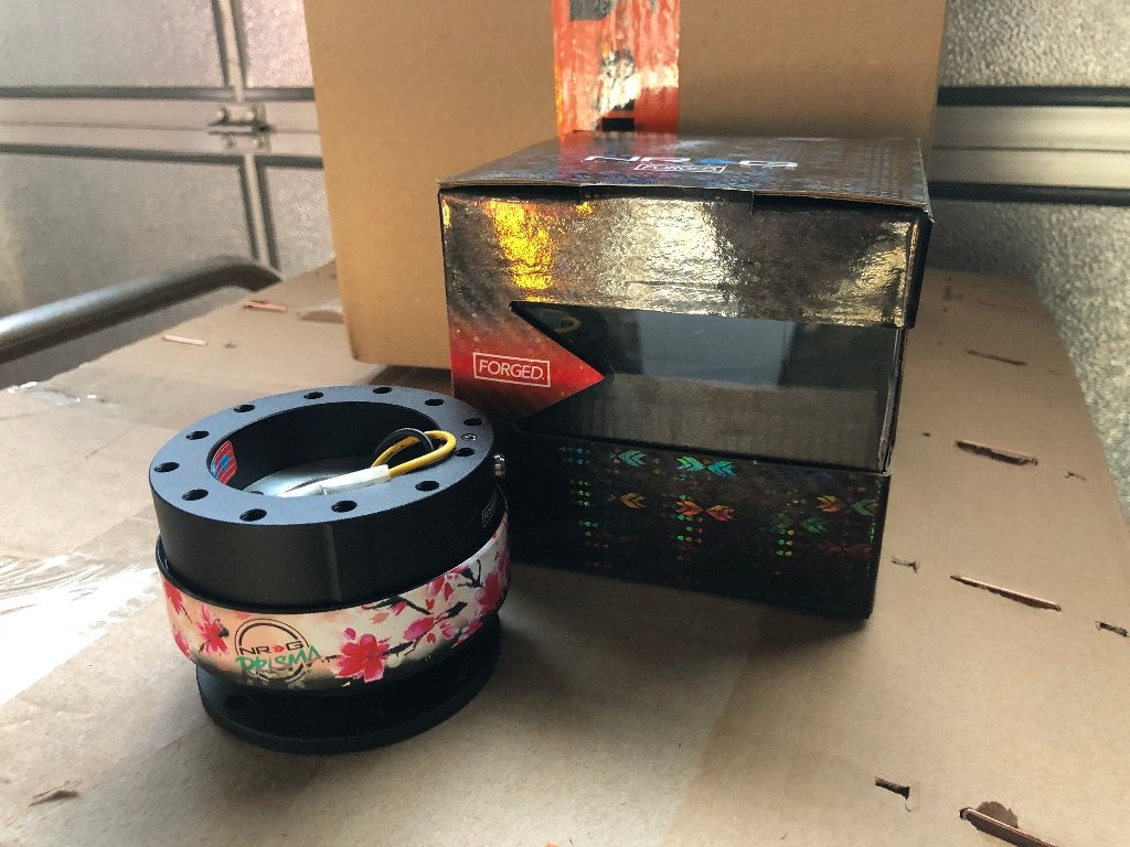 NRG Gen 2.0 Quick release hub zwart sakura stuurnaaf snapoff, Ophalen of Verzenden