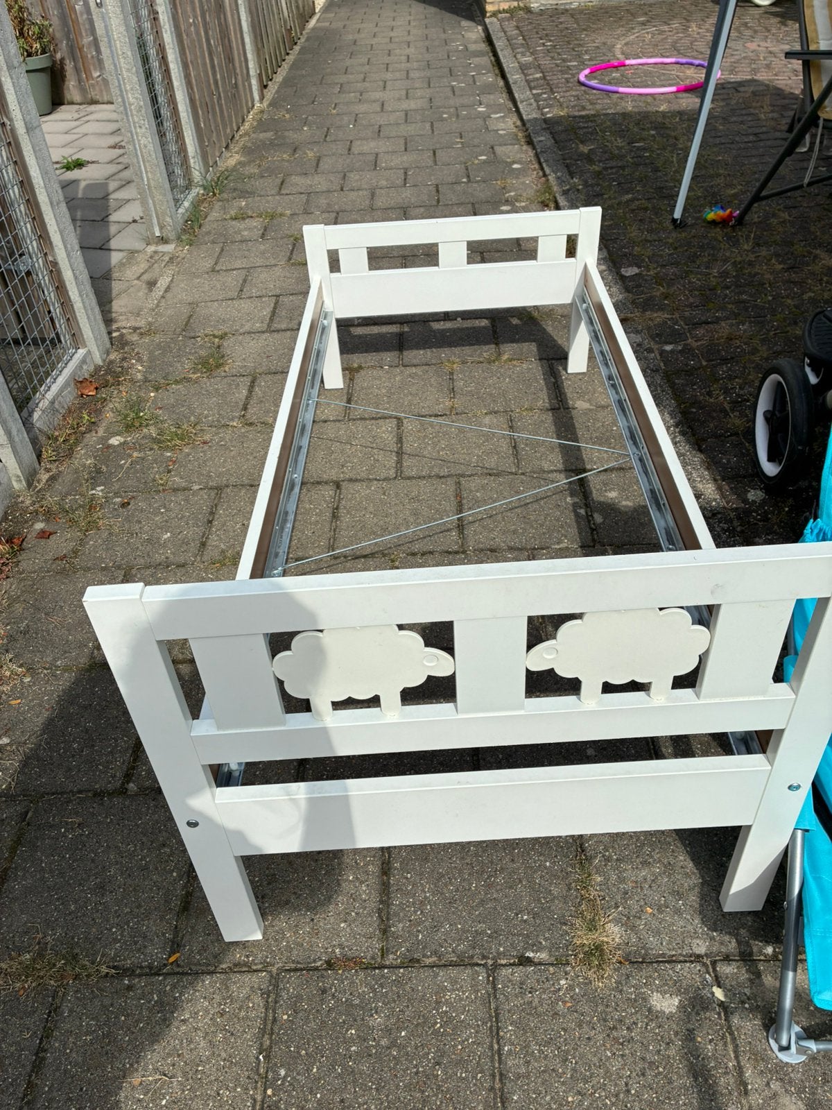 Kritter peuterbed incl matras + lattenbodem, Gebruikt, 70 tot 85 cm, 140 tot 160 cm, Ophalen