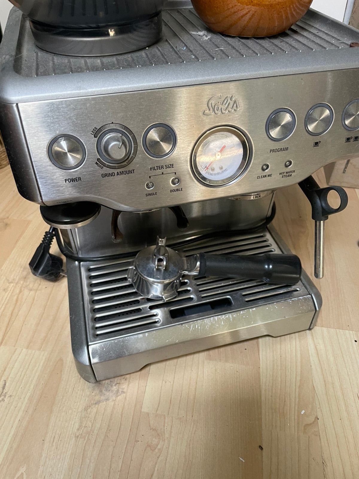 Solis espresso machine, Ophalen, Espresso apparaat, Koffiebonen, Zo goed als nieuw