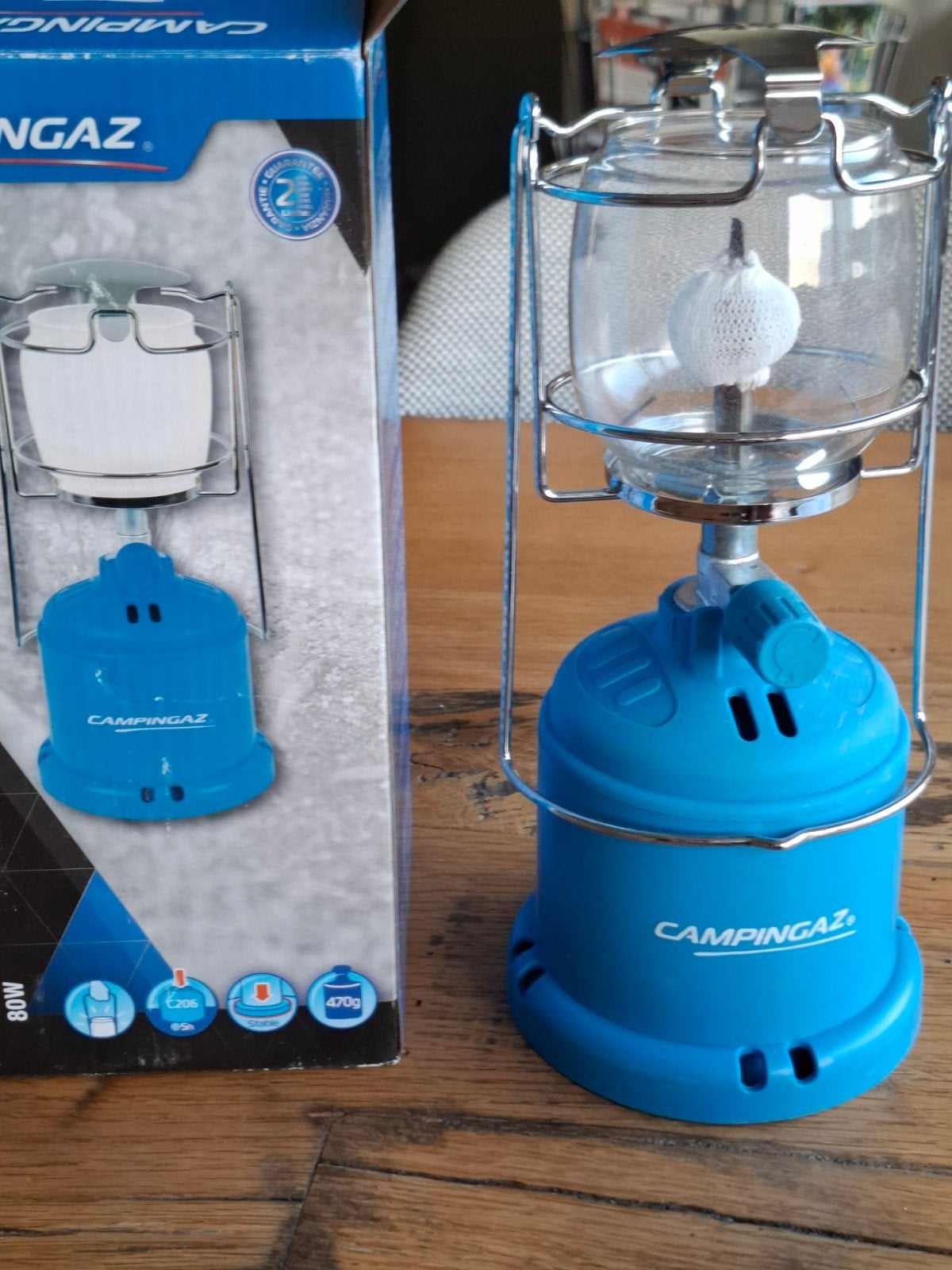 Campinggaz lamp 206 L, Ophalen