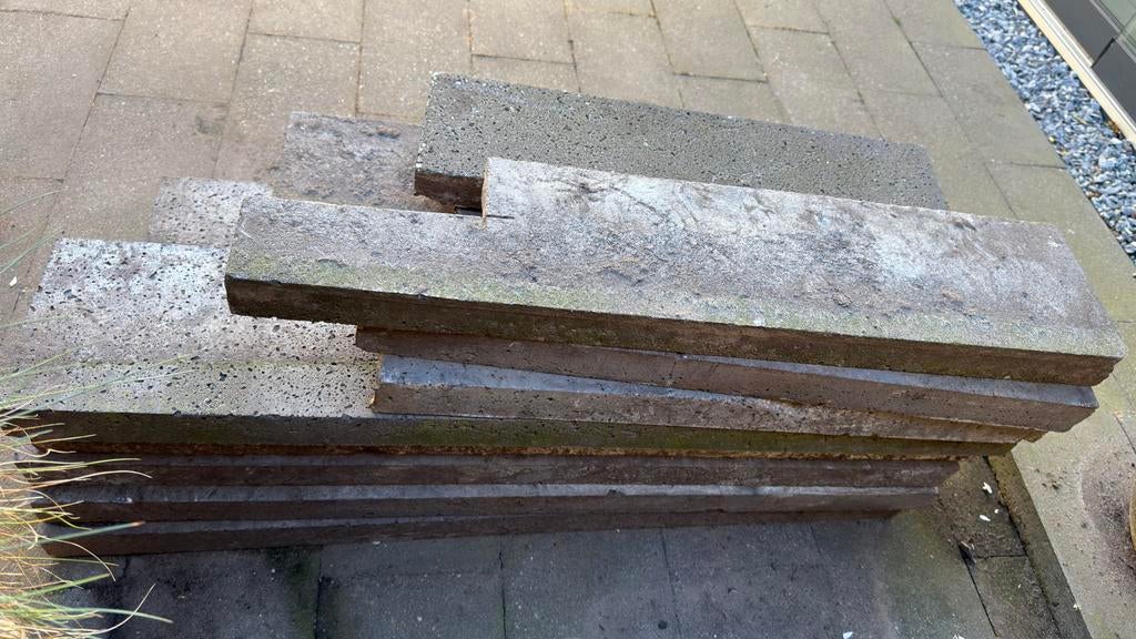 5x betonnen sluitbanden 100x20 cm, Ophalen