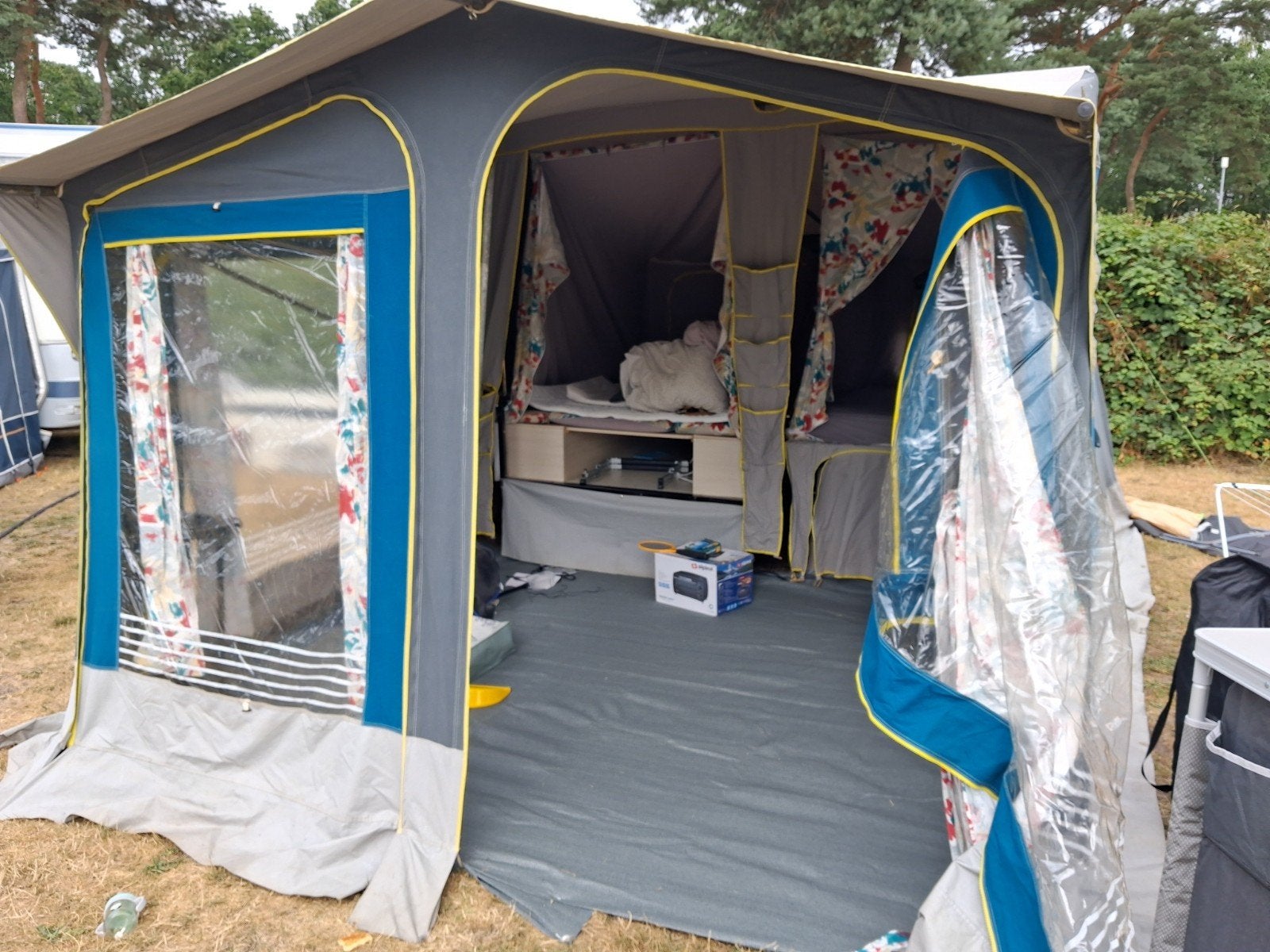 Vouwwagen 123 Systeem - Ruime en complete gezinsvouwwagen, Caravans en Kamperen, Ophalen of Verzenden, Tot en met 6