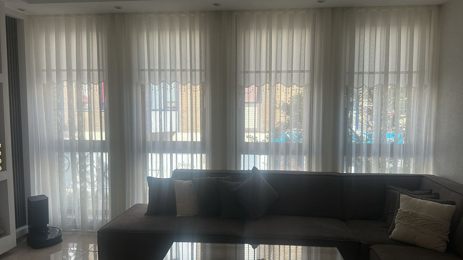 Luxe op maat gemaakte gordijnen – 4,50 x 2,60 m – NIEUW, Ophalen of Verzenden, Zo goed als nieuw