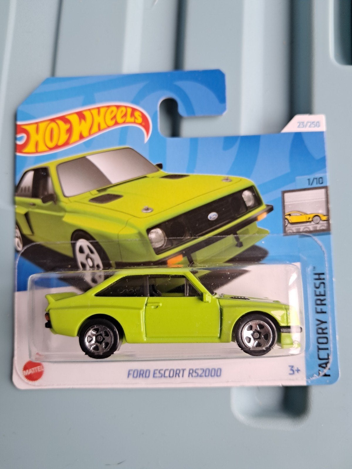 Hot Wheels Ford Escort RS2000 groen nieuw in verpakking, Ophalen of Verzenden, Nieuw, Auto