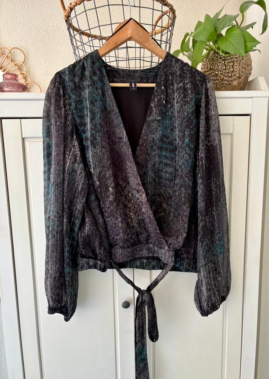 Eksept wrap blouse maat xl, Ophalen of Verzenden, Zo goed als nieuw, Maat 42/44 (L), Groen