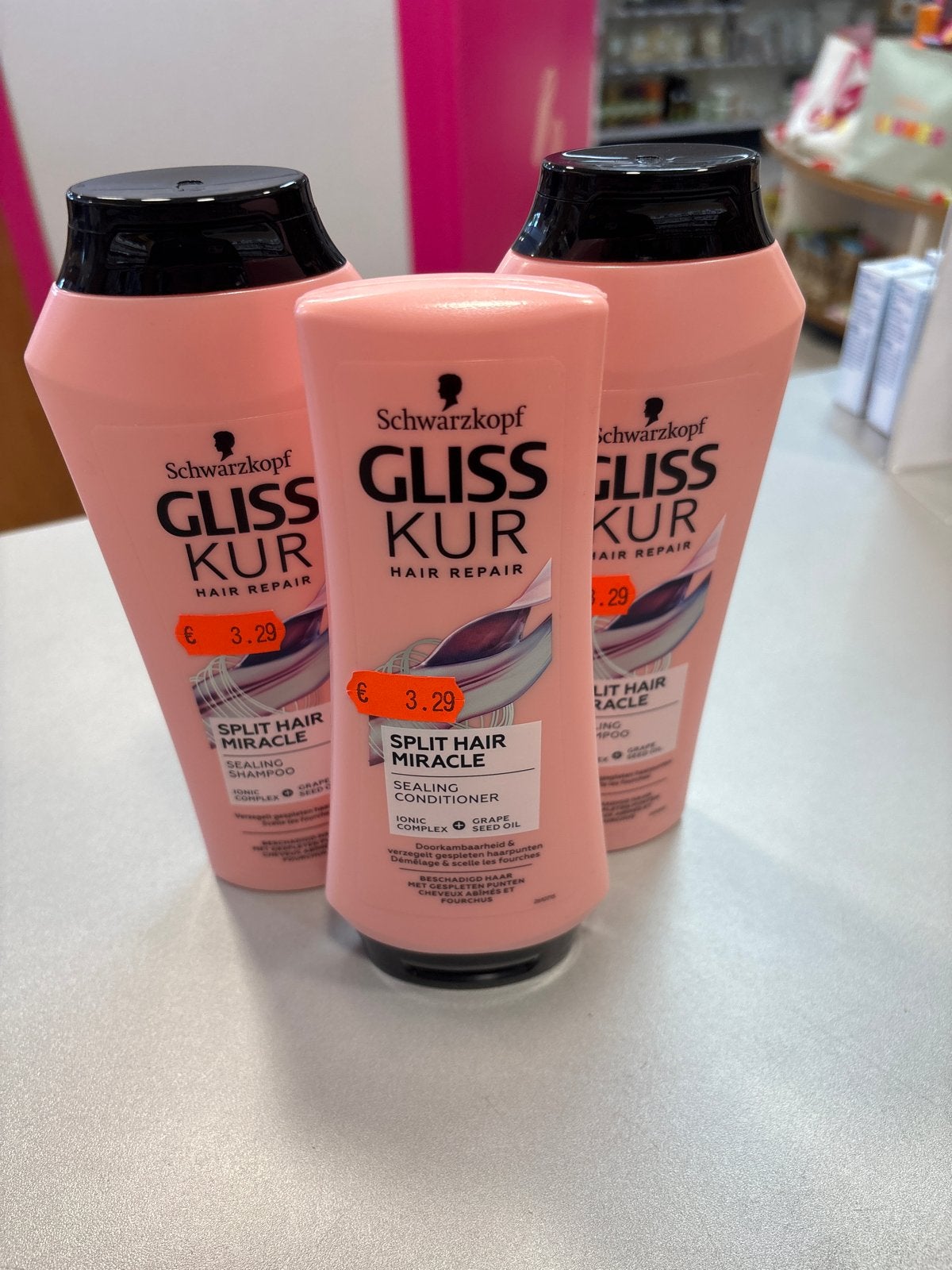 Schwarzkopf Gliss Kur Split Hair Miracle Shampoo/Conditioner, Ophalen of Verzenden, Nieuw, Shampoo of Conditioner