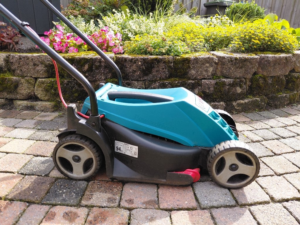 elektrische grasmaaier, Tuin en Terras, Grasmaaiers, Ophalen, Cirkelmaaier, Gebruikt, Elektrische grasmaaier