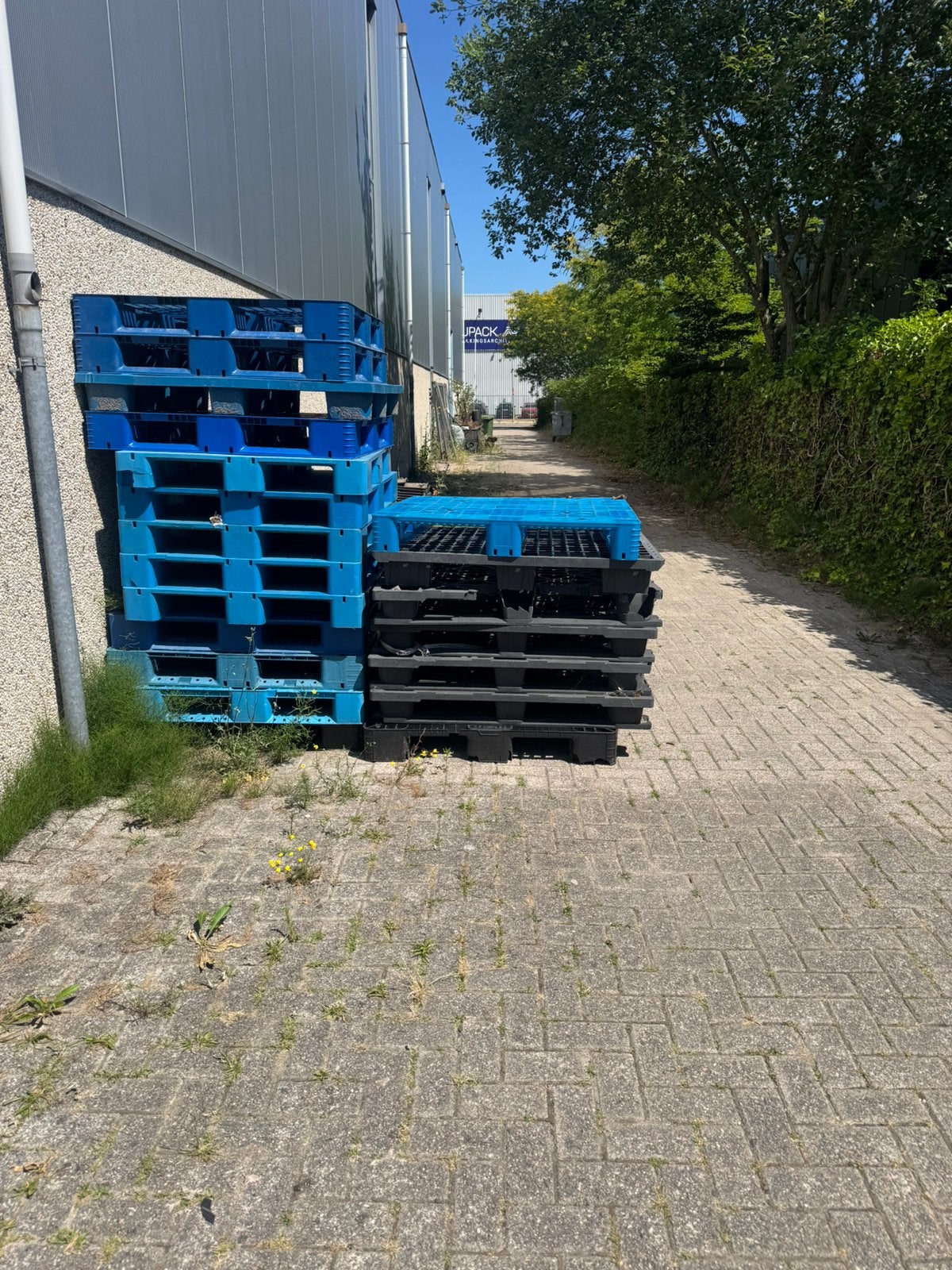 Kunstofpallets 21 stuks, Ophalen, Zo goed als nieuw
