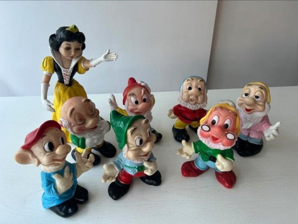 Vintage Sneeuwwitje en de Zeven Dwergen - Disney Piepers, Verzamelen, Ophalen of Verzenden, Sneeuwwitje of Doornroosje, Gebruikt