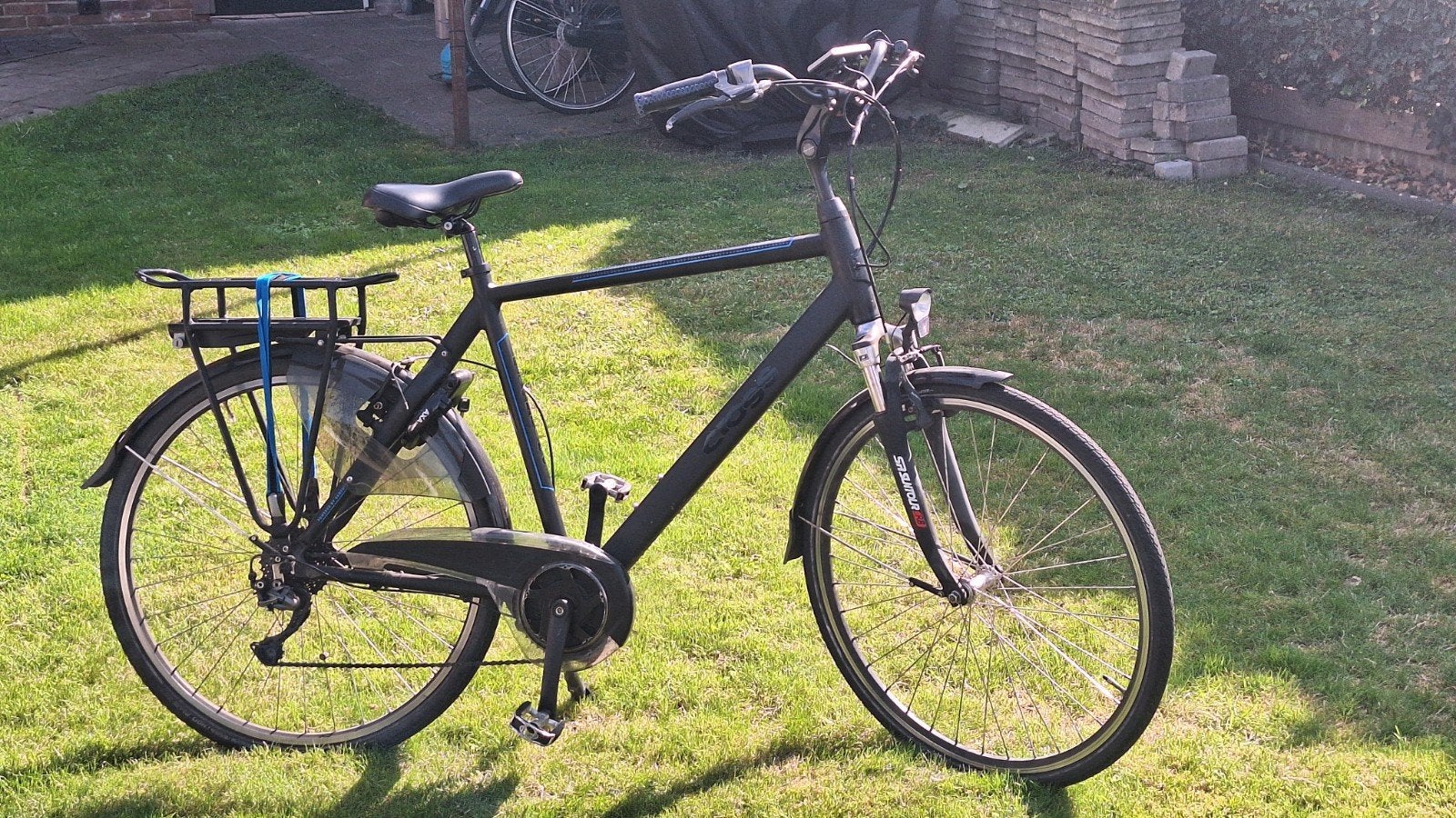 cross e-touring heren e-bike, Fietsen en Brommers, Elektrische fietsen, Minder dan 30 km per accu, Gebruikt, 55 tot 59 cm, Ophalen