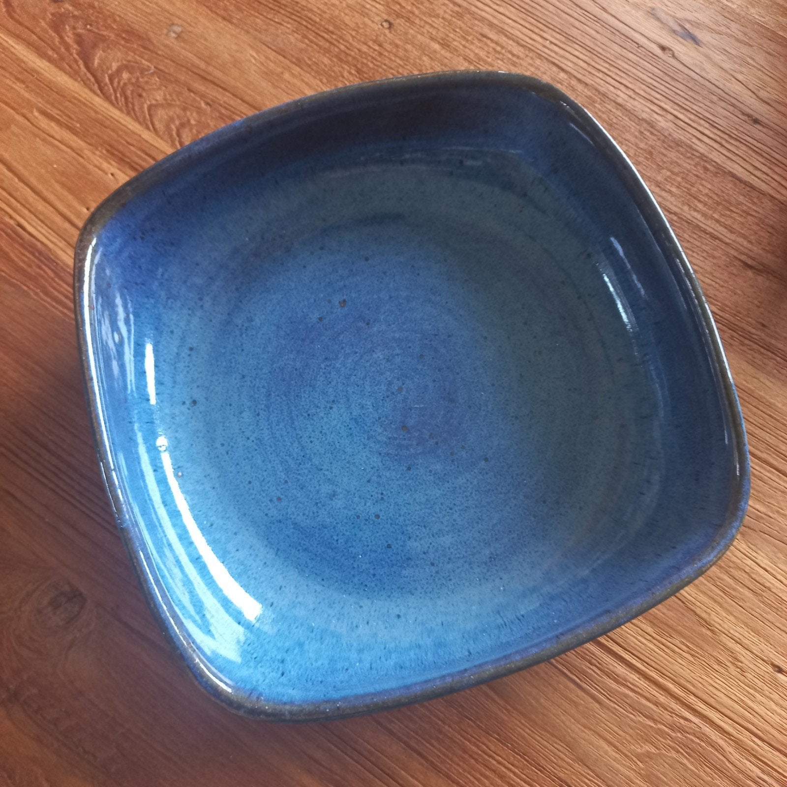 Keramieken schaal - Blauw - Handgemaakt, Ophalen of Verzenden