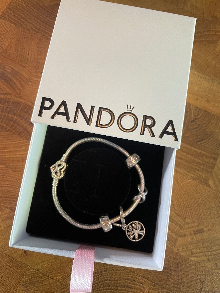 Pandora armband, Ophalen, Zo goed als nieuw, Met bedels of kralen, Zilver