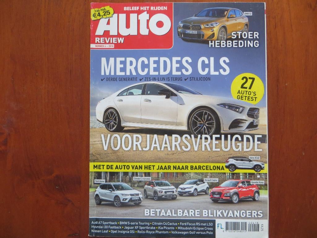 Auto Review 4 2018 BMW X2, Mercedes-Benz CLS, Seat Arona, Ophalen of Verzenden, Zo goed als nieuw, BMW