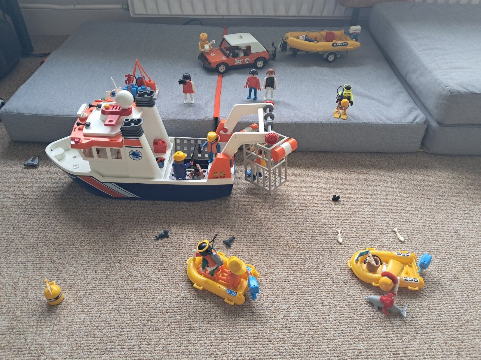 Playmobile boten set., Ophalen, Gebruikt