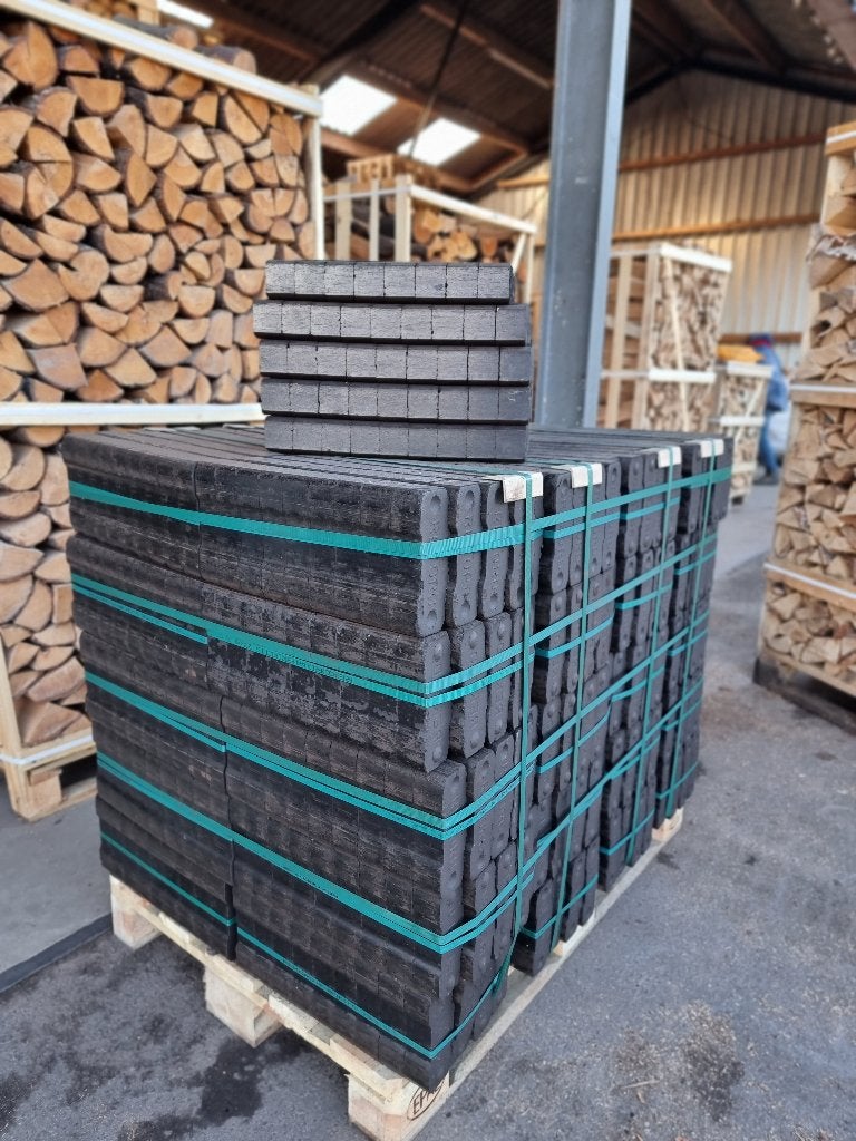 Rekord bruinkoolbriketten voor hout/kolenkachel,bundel 25 kg, 6 m³ of meer, Ophalen, Blokken