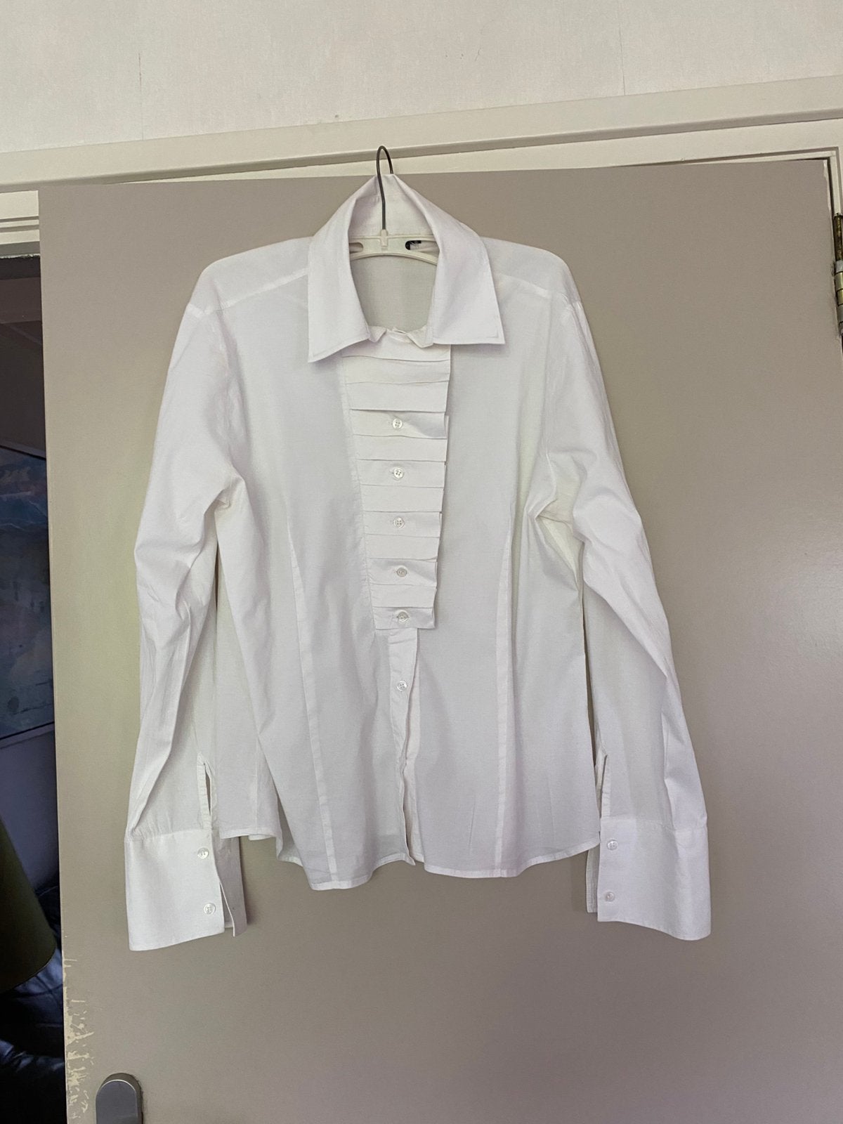 Blouse met lange mouw, Kleding | Dames, Ophalen of Verzenden, Zo goed als nieuw, Maat 42/44 (L), Wit
