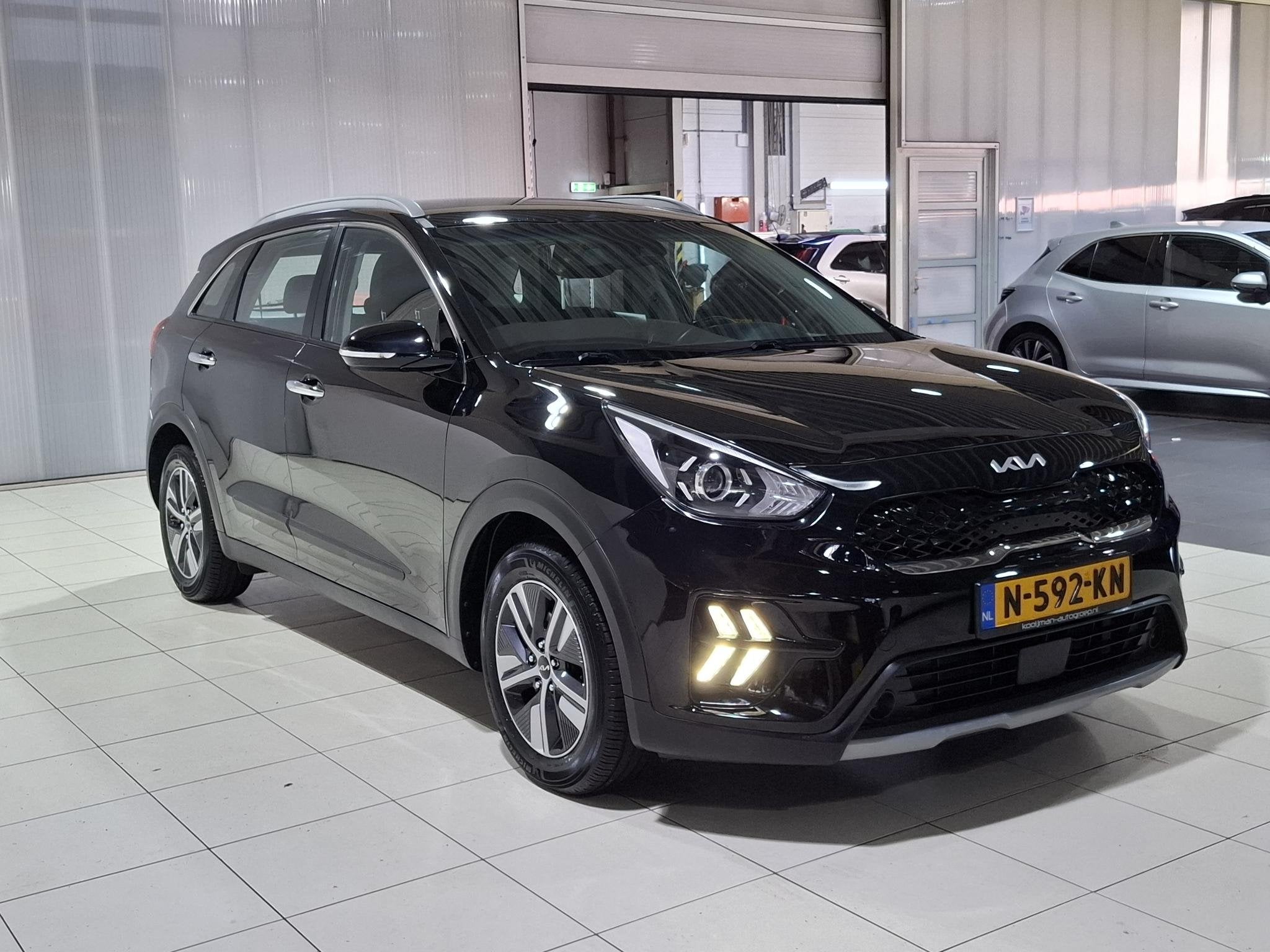 Kia Niro 1.6 GDi Hybrid DynamicLine Apple Carplay/Android Au, Auto's, Kia, Gebruikt, Euro 6, 2 kWh, Leder en Stof