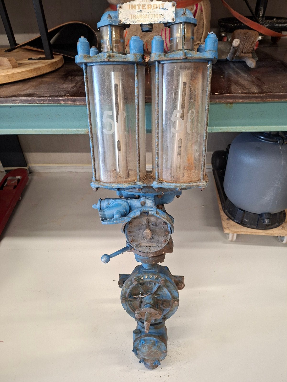 Antieke Japy Benzinepomp - Decoratief en Uniek, Ophalen