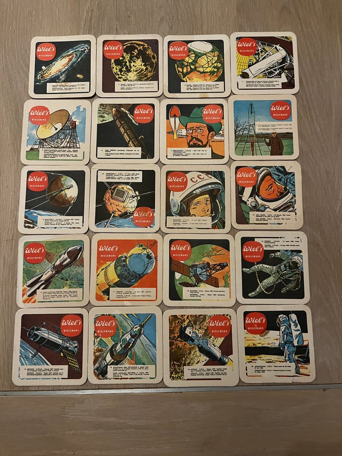Serie bierviltjes Wiel’s Belgie, Ophalen of Verzenden, Zo goed als nieuw, Viltje(s), Overige merken