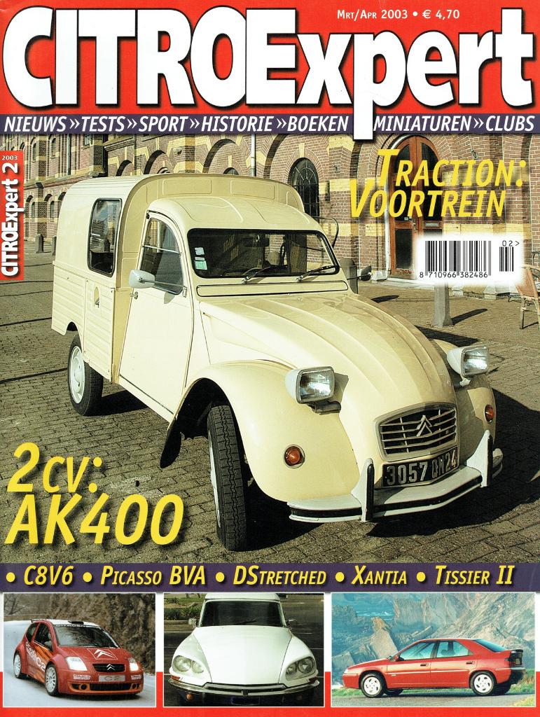 CitroExpert 2003 nr. 2 (o.a. Citroën 2CV AK 400 - Xantia), Verzenden, Gelezen, Citroën