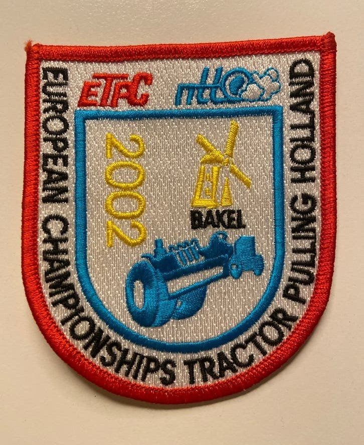 Patch Tractor Pulling EK 2002 Bakel Holland, Ophalen of Verzenden, Gebruikt