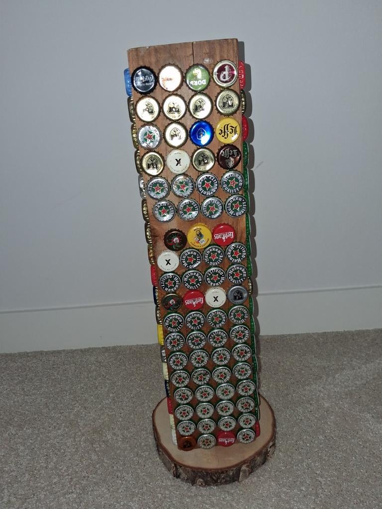 Bierdopjes Verzamelaar Display - Uniek & Decoratief, Ophalen of Verzenden, Gebruikt, Overige typen, Heineken