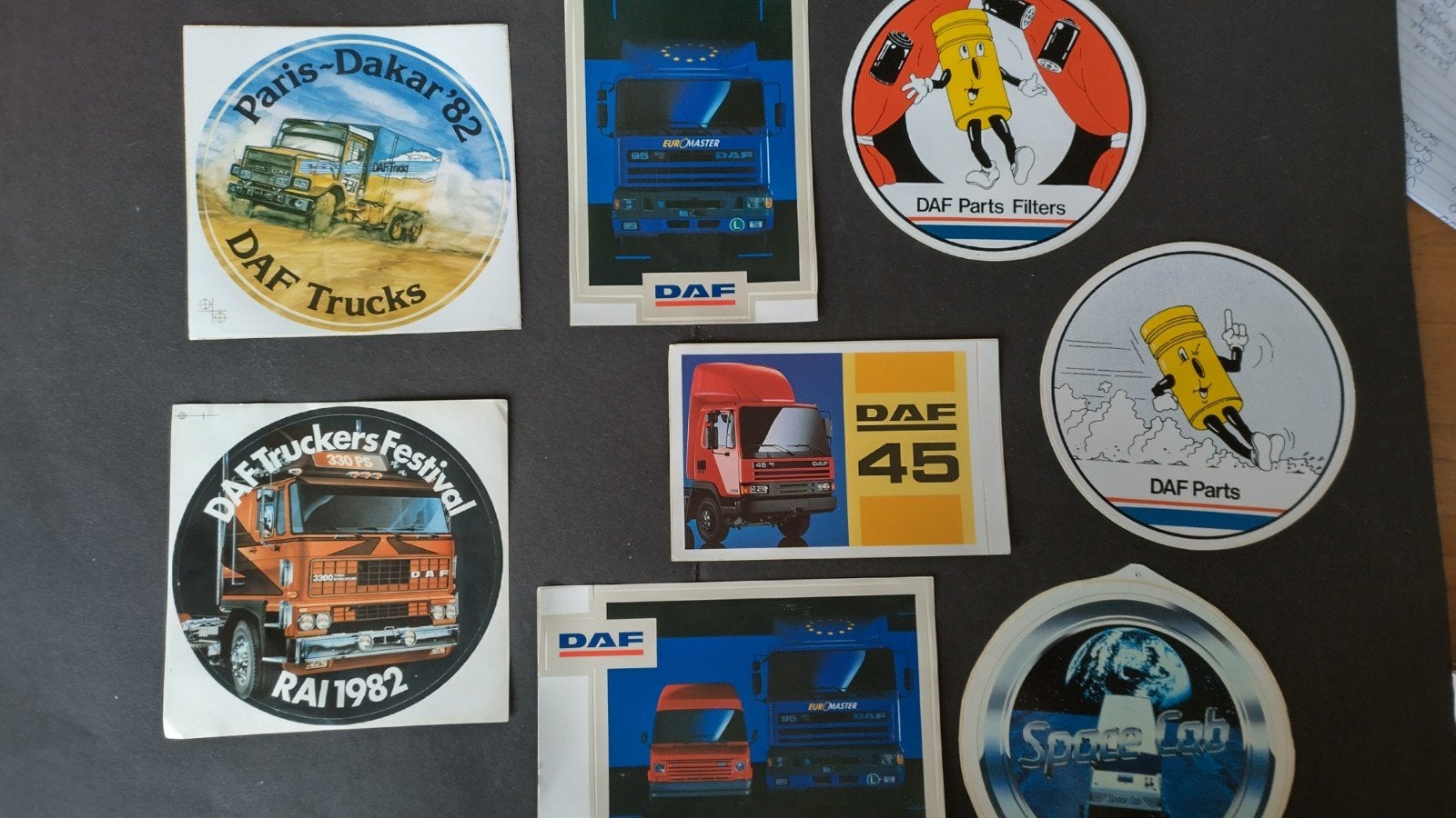Daf Stickers 8x vintage Pol, Verzamelen, Ophalen of Verzenden, Nieuw, Auto of Motor