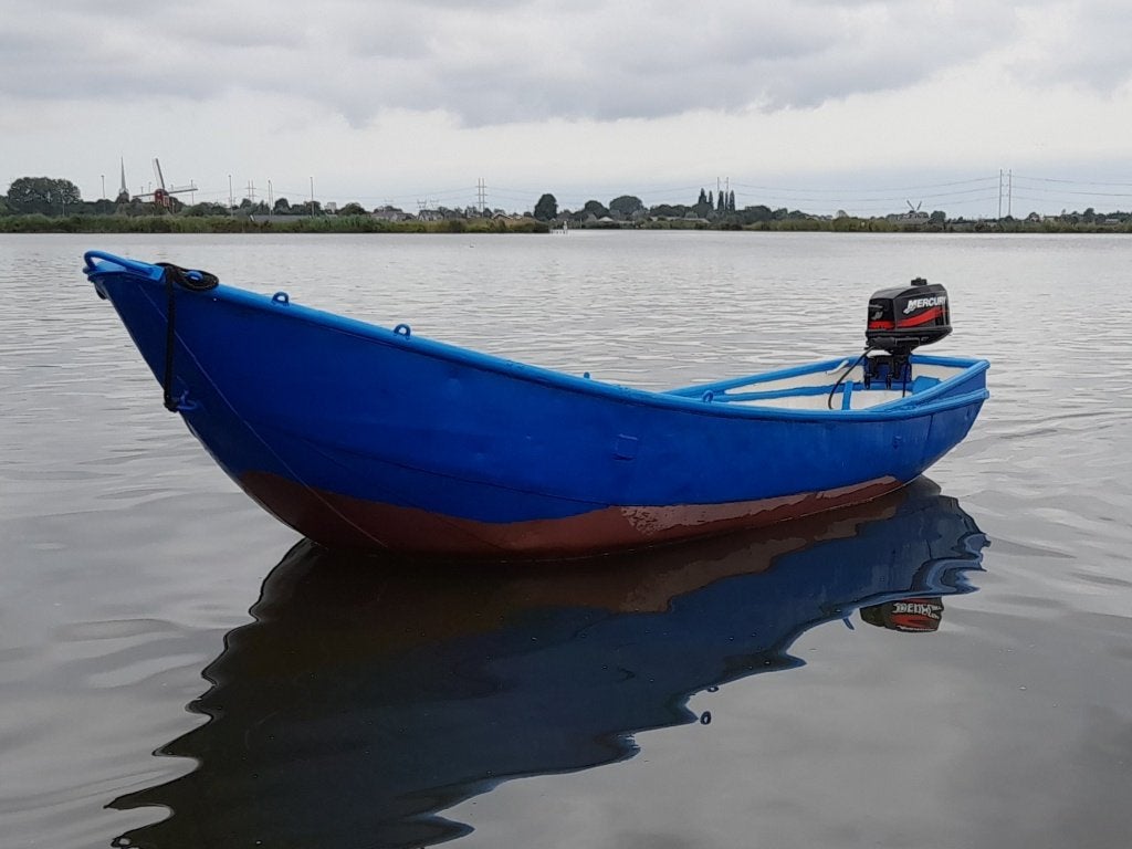 Stalen motorboot, Watersport en Boten, Overige merken, 4 m, Buitenboordmotor, Zo goed als nieuw