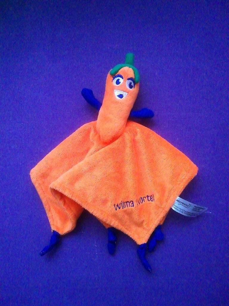 NUTRICIA Knuffeldoekje WILMA WORTEL. ORANJE **Nieuw**, Oranje, Overige merken, Overige typen, Ophalen of Verzenden