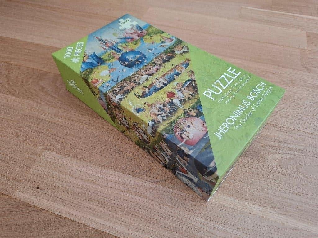Legpuzzel Jheronimus BOSCH: DE TUIN DER LUSTEN (1000 st), Ophalen of Verzenden, 500 t/m 1500 stukjes, Zo goed als nieuw, Legpuzzel