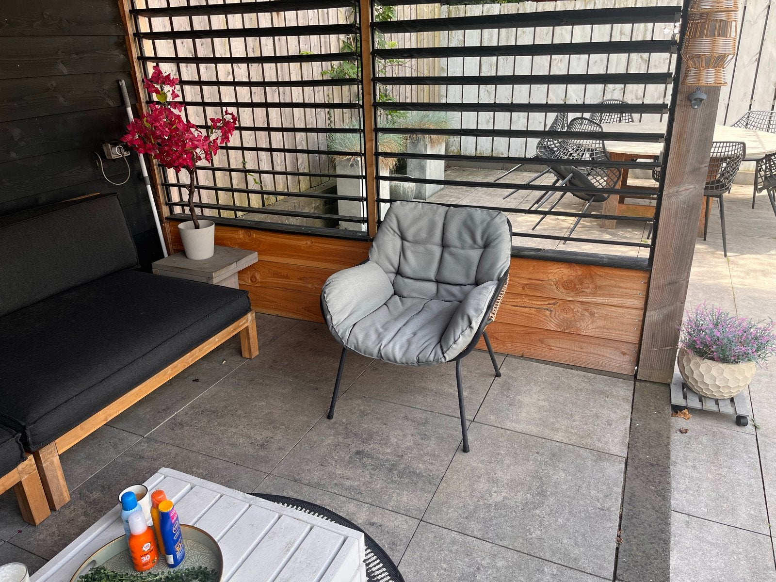 Relaxte tuinstoel, Ophalen, Zo goed als nieuw, Metaal