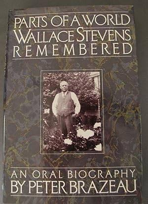 Brazeau, Parts of a World, Wallace Stevens remembered, Boeken, Biografieën, Zo goed als nieuw, Sport, Ophalen of Verzenden
