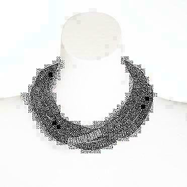 Nieuwe ketting van Manouk, zwart met allemaal kleurtjes., Ophalen of Verzenden, Nieuw, Zwart