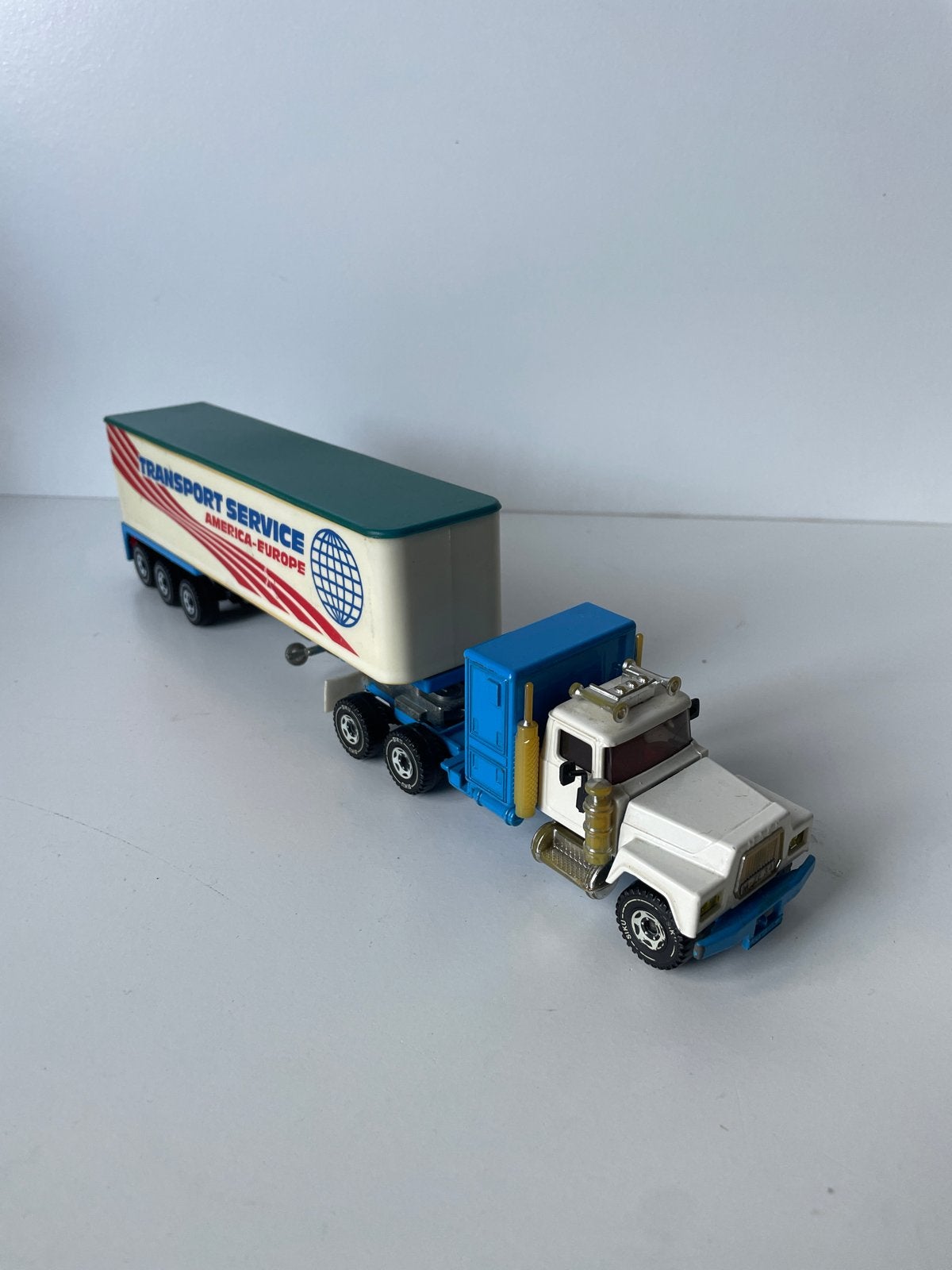 Vintage Siku Mack Vrachtwagen met Oplegger, Ophalen of Verzenden, Gebruikt