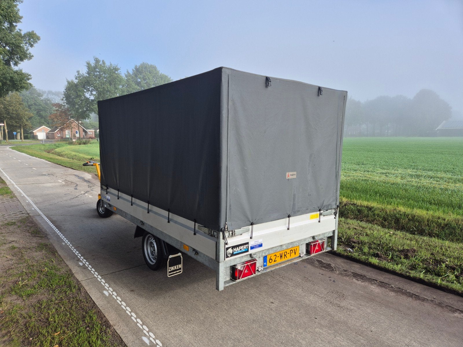Zeer nette Hapert plateauwagen incl. huif, Auto diversen, Ophalen, Zo goed als nieuw