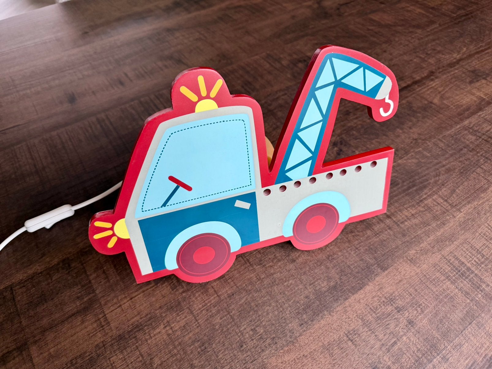 Bedlamp kinderkamer - takelwagen, Ophalen of Verzenden, Zo goed als nieuw